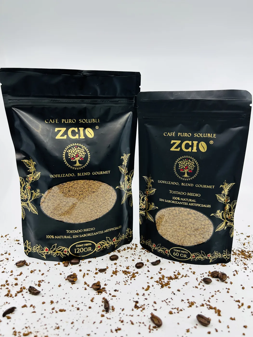 Café soluble liofilizado ZCIO en dos presentaciones